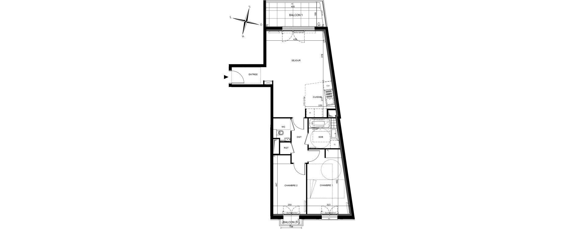 Appartement T3 de 69,45 m2 &agrave; Maisons-Alfort Alfort