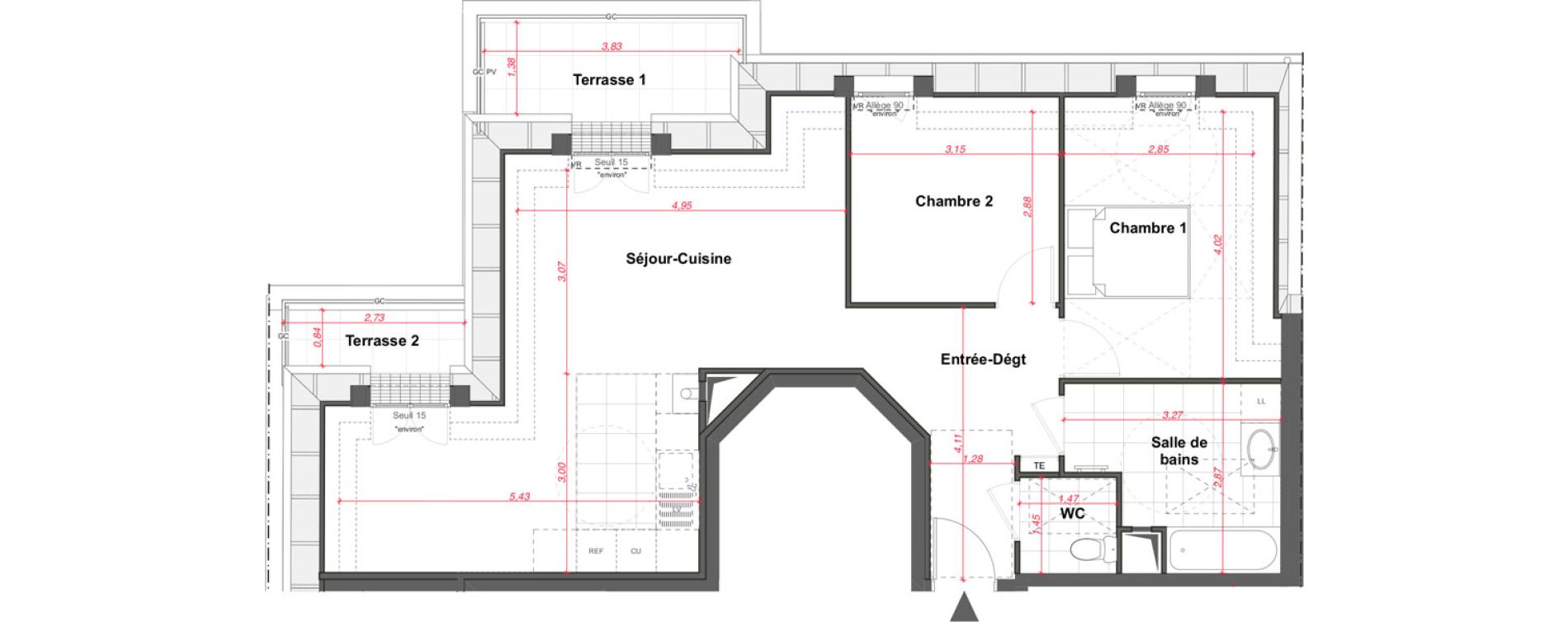 Appartement T3 de 63,70 m2 &agrave; Maisons-Alfort Charentonneau