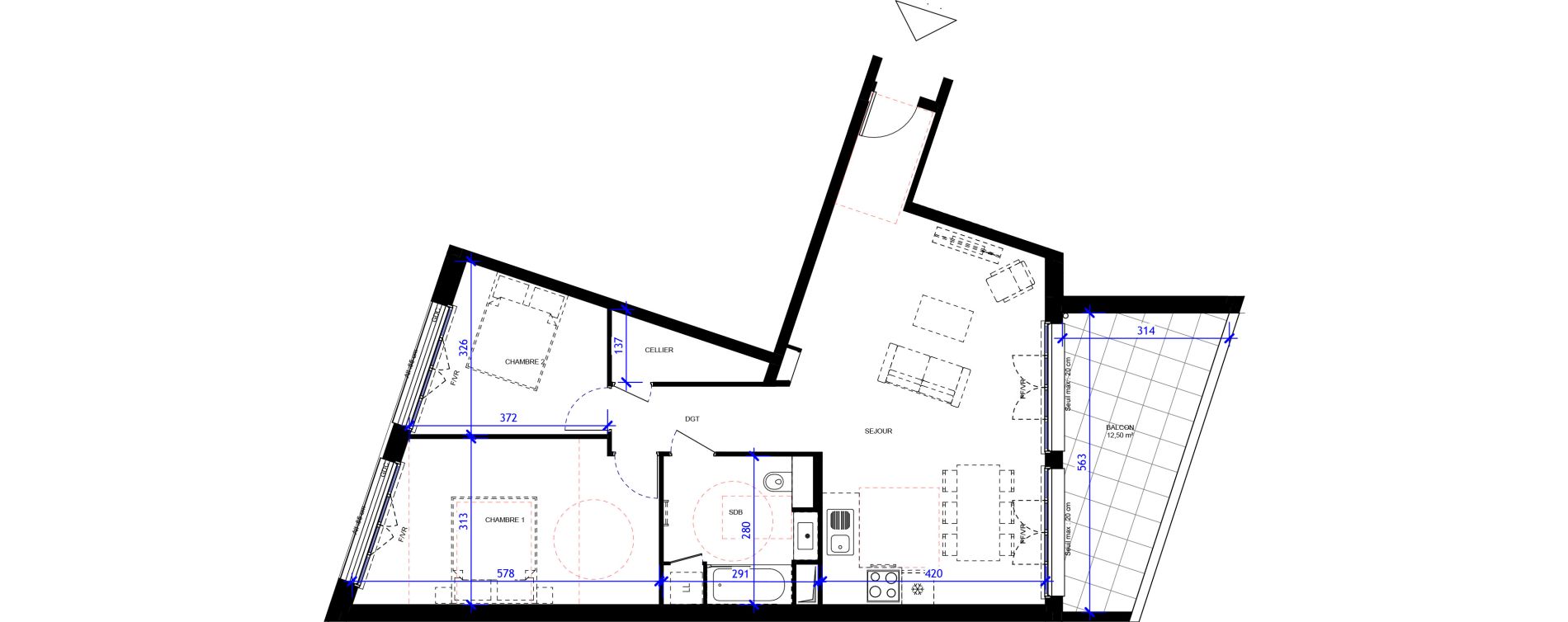 Appartement T3 de 73,97 m2 &agrave; Maisons-Alfort Centre vert de maison