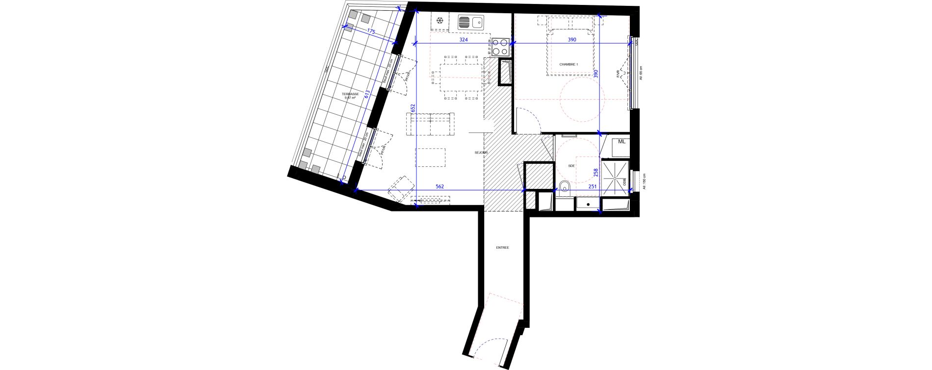 Appartement T2 de 58,01 m2 &agrave; Maisons-Alfort Centre vert de maison