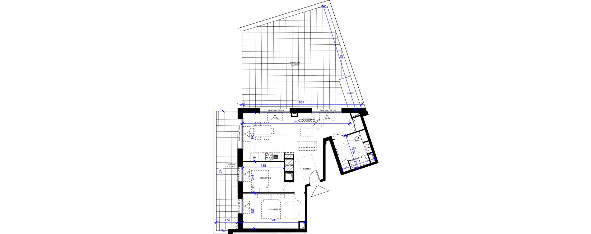Appartement T3 de 65,45 m2 &agrave; Maisons-Alfort Centre vert de maison