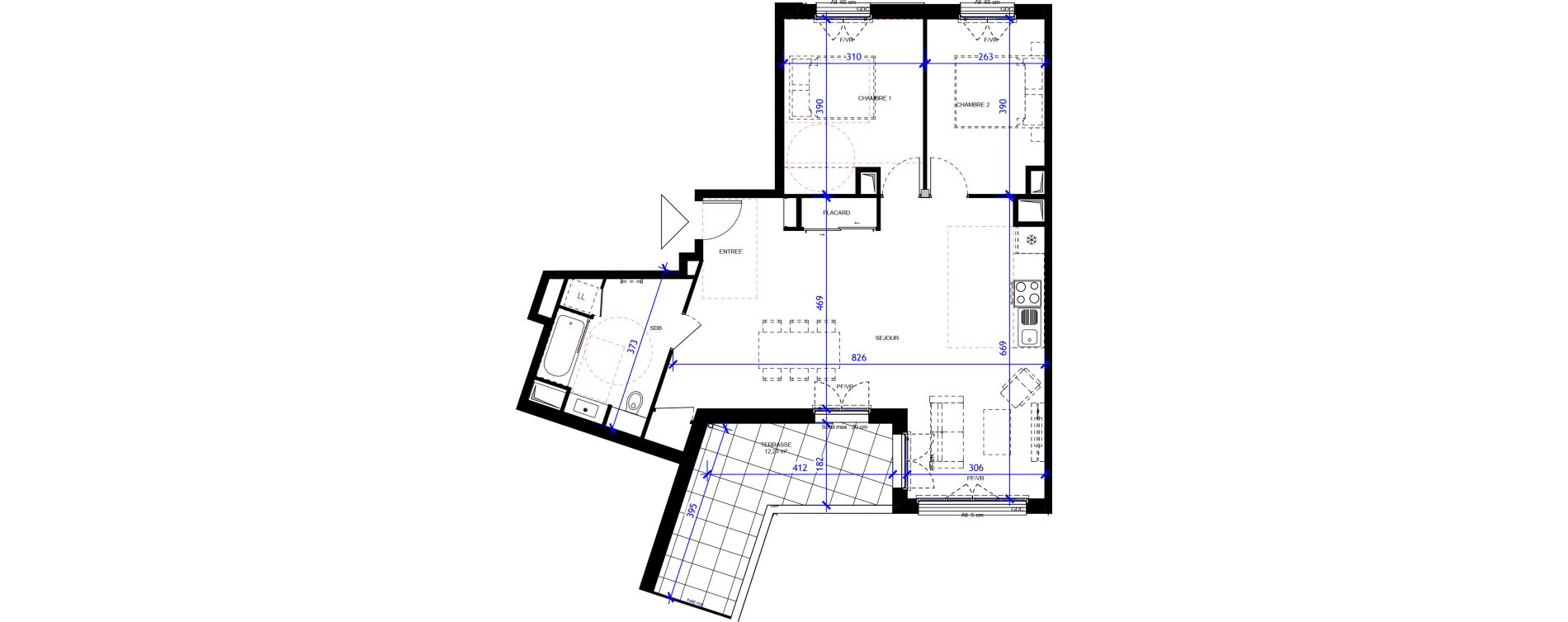 Appartement T3 de 73,70 m2 &agrave; Maisons-Alfort Centre vert de maison
