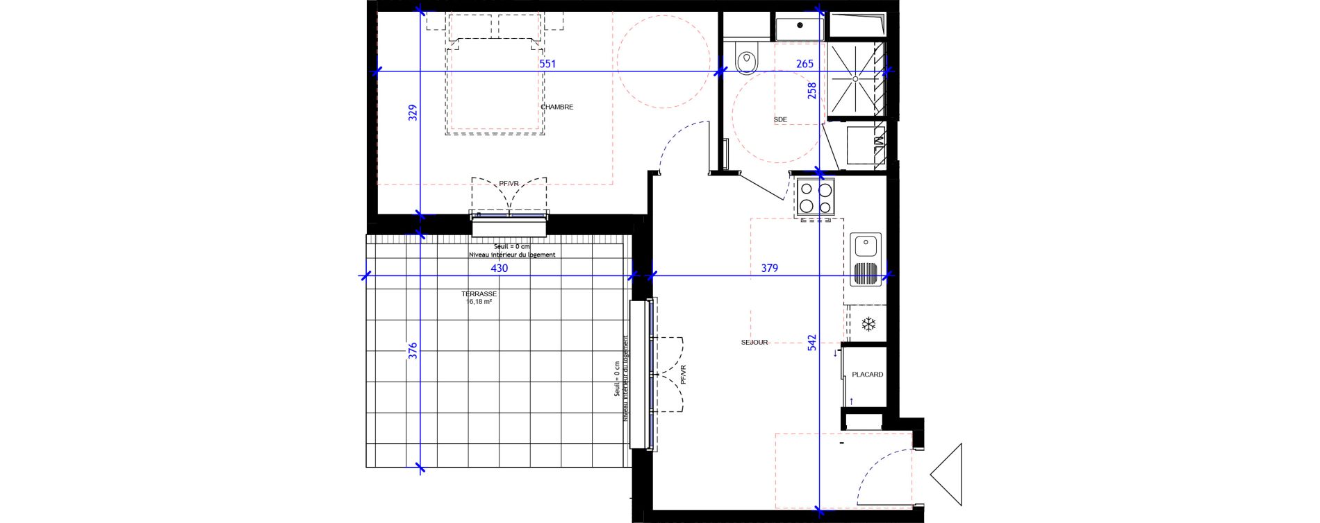Appartement T2 de 44,19 m2 &agrave; Maisons-Alfort Centre vert de maison