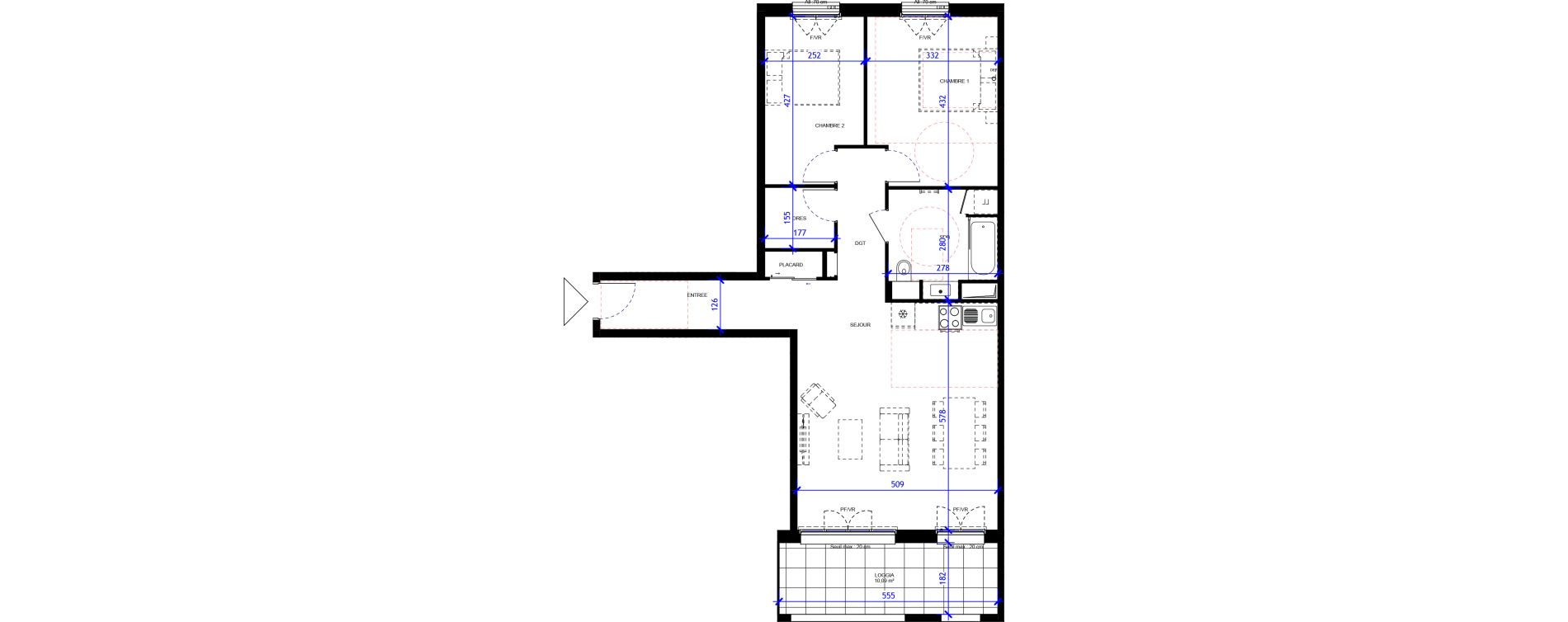Appartement T3 de 75,77 m2 &agrave; Maisons-Alfort Centre vert de maison
