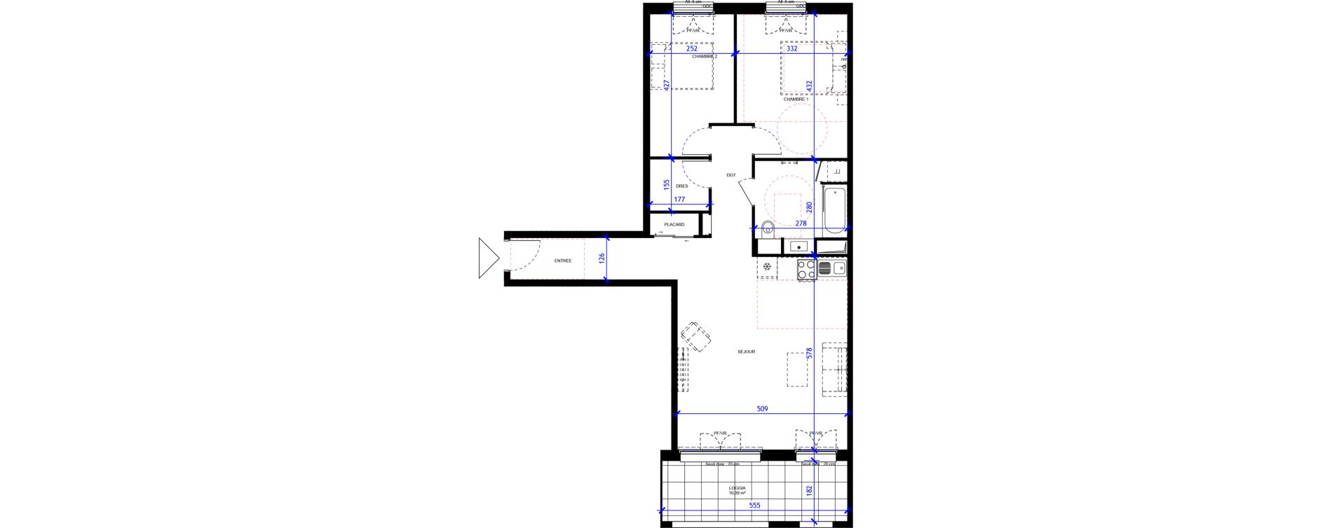 Appartement T3 de 75,78 m2 &agrave; Maisons-Alfort Centre vert de maison