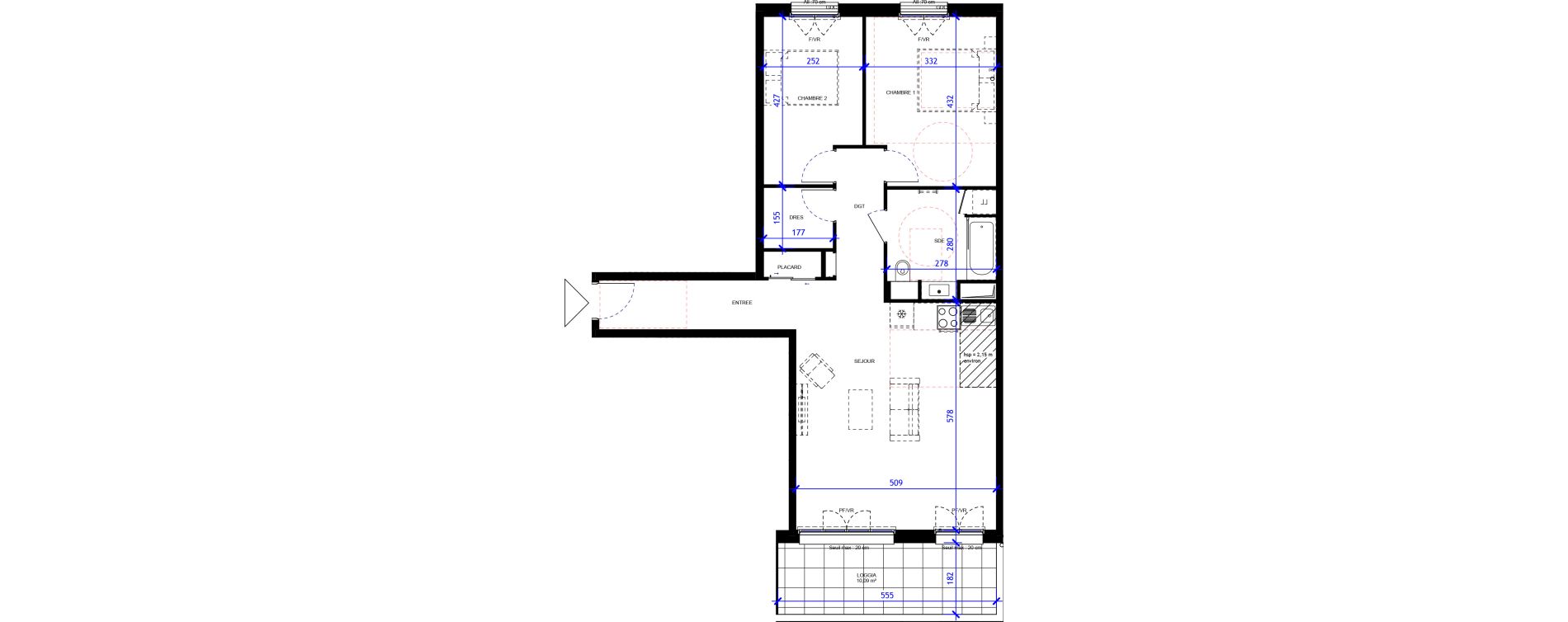 Appartement T3 de 75,77 m2 &agrave; Maisons-Alfort Centre vert de maison