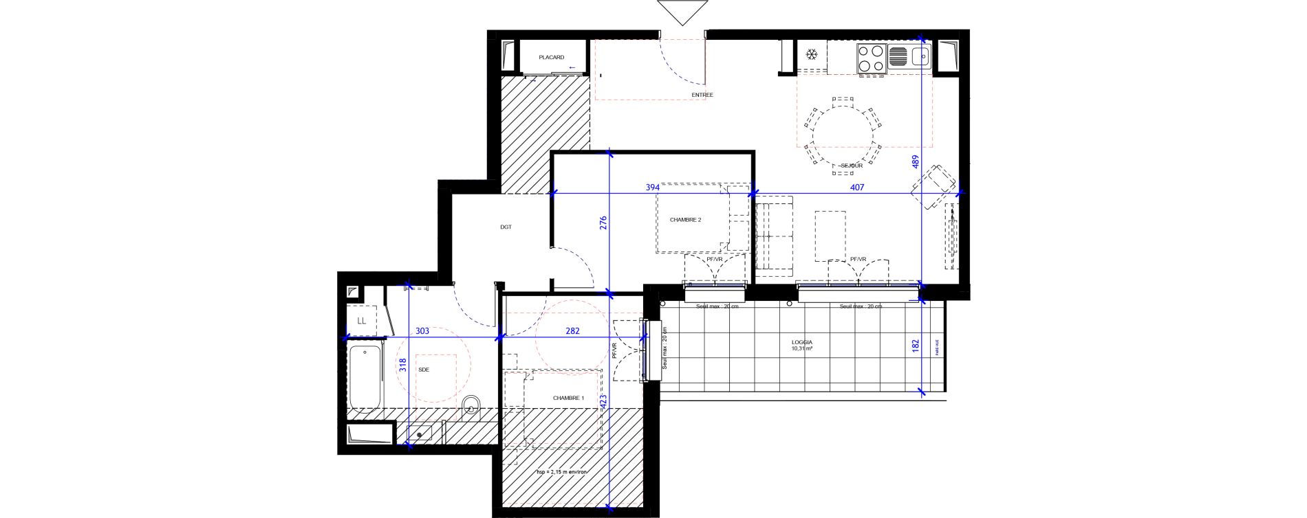 Appartement T3 de 65,96 m2 &agrave; Maisons-Alfort Centre vert de maison