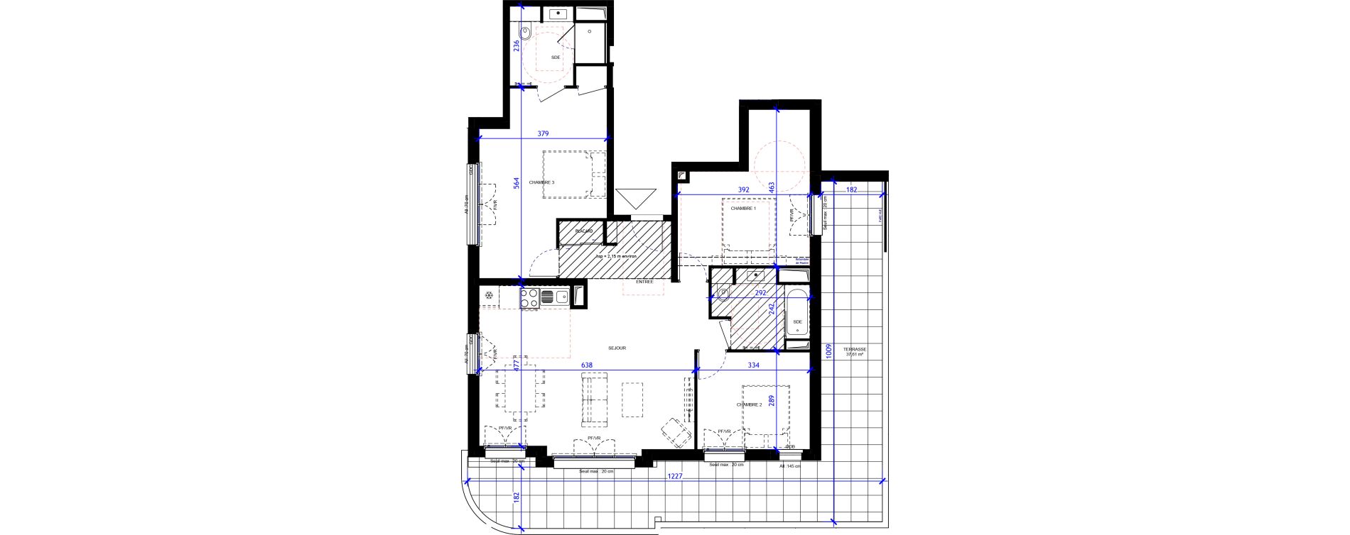 Appartement T4 de 92,46 m2 &agrave; Maisons-Alfort Centre vert de maison