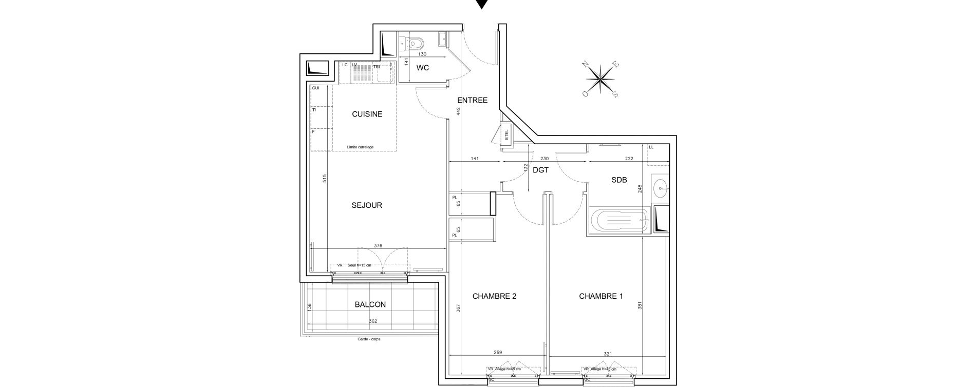 Appartement T3 de 63,23 m2 &agrave; Nogent-Sur-Marne Centre