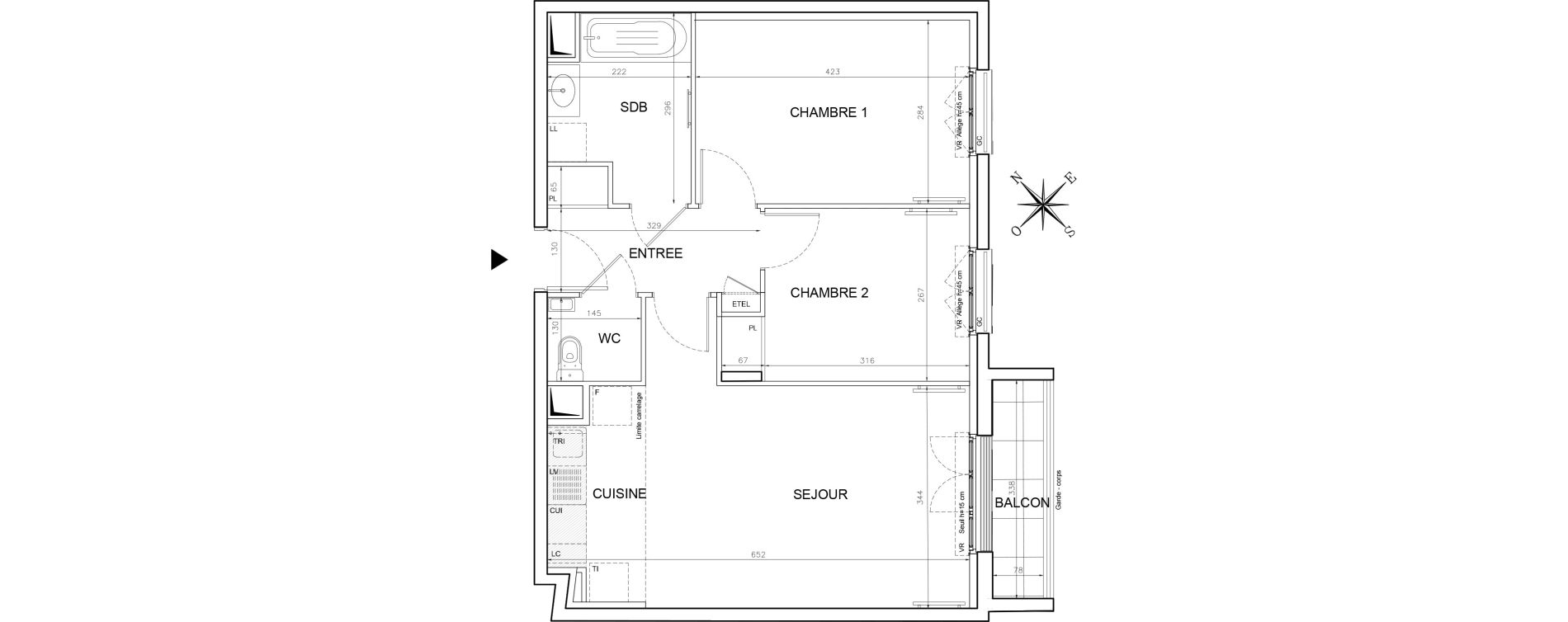 Appartement T3 de 56,40 m2 &agrave; Nogent-Sur-Marne Centre