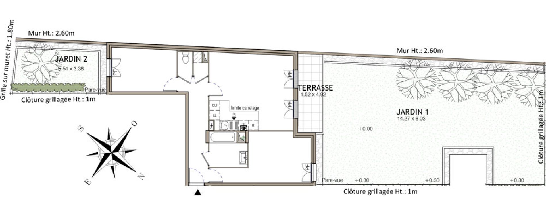 Appartement T3 de 66,22 m2 &agrave; Noiseau Centre