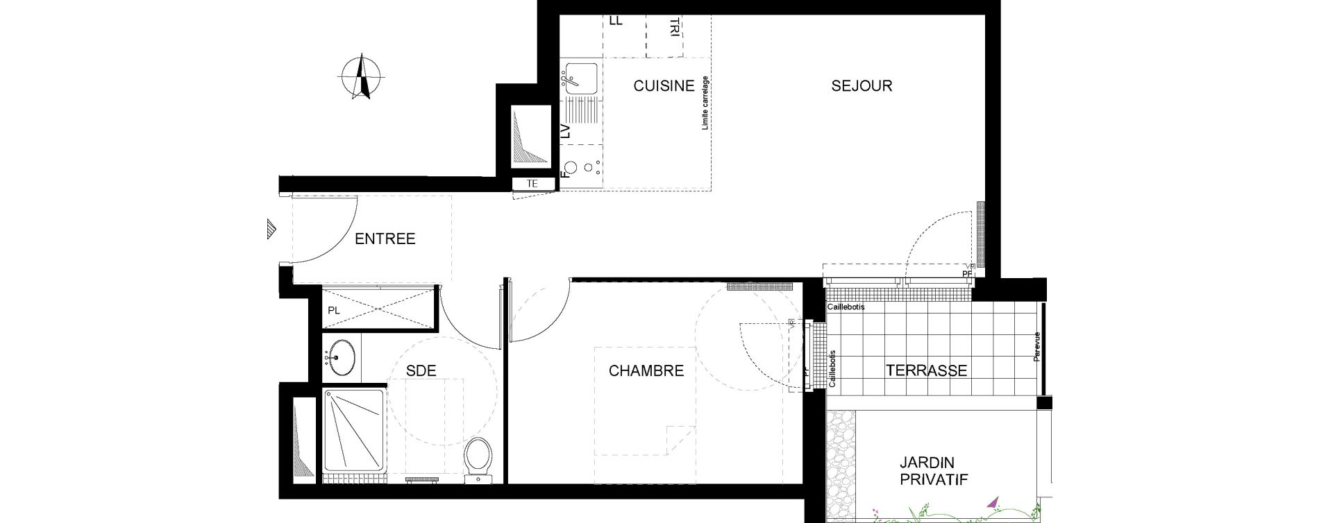 Appartement T2 de 44,31 m2 &agrave; Ormesson-Sur-Marne Centre
