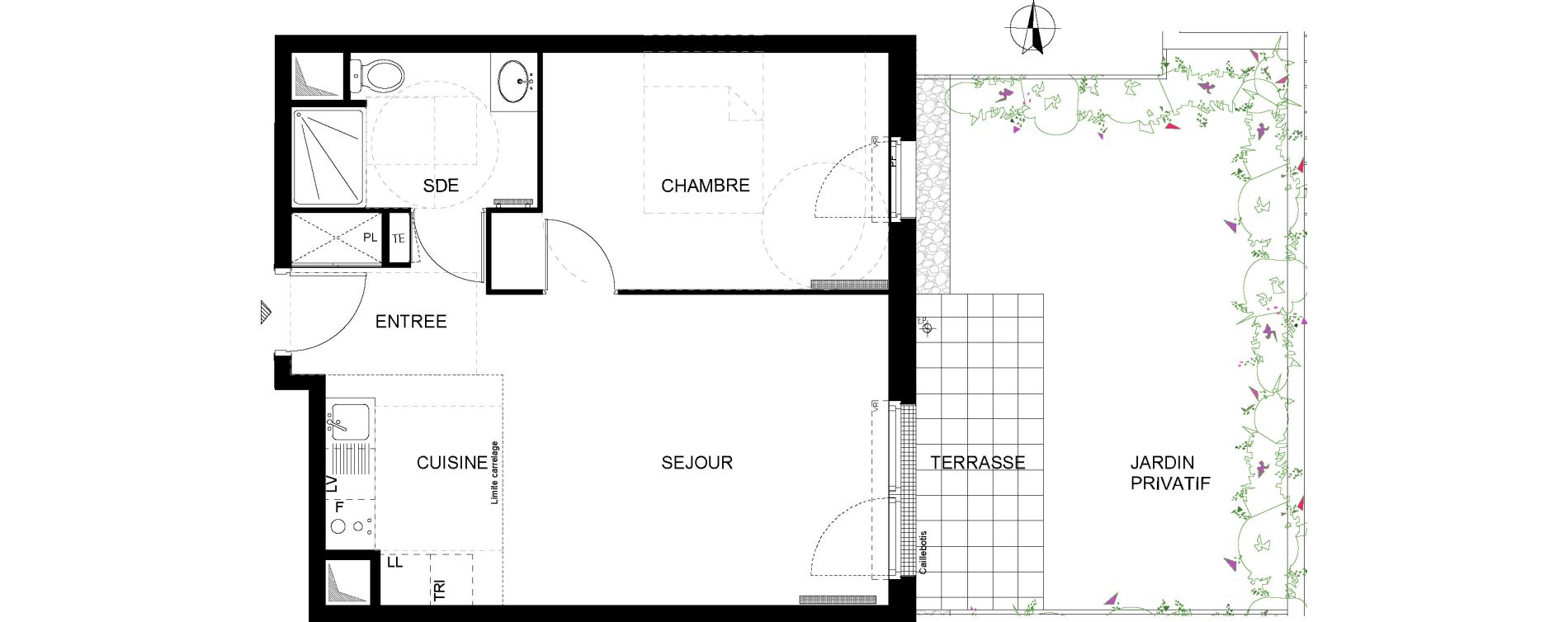 Appartement T2 de 43,27 m2 &agrave; Ormesson-Sur-Marne Centre