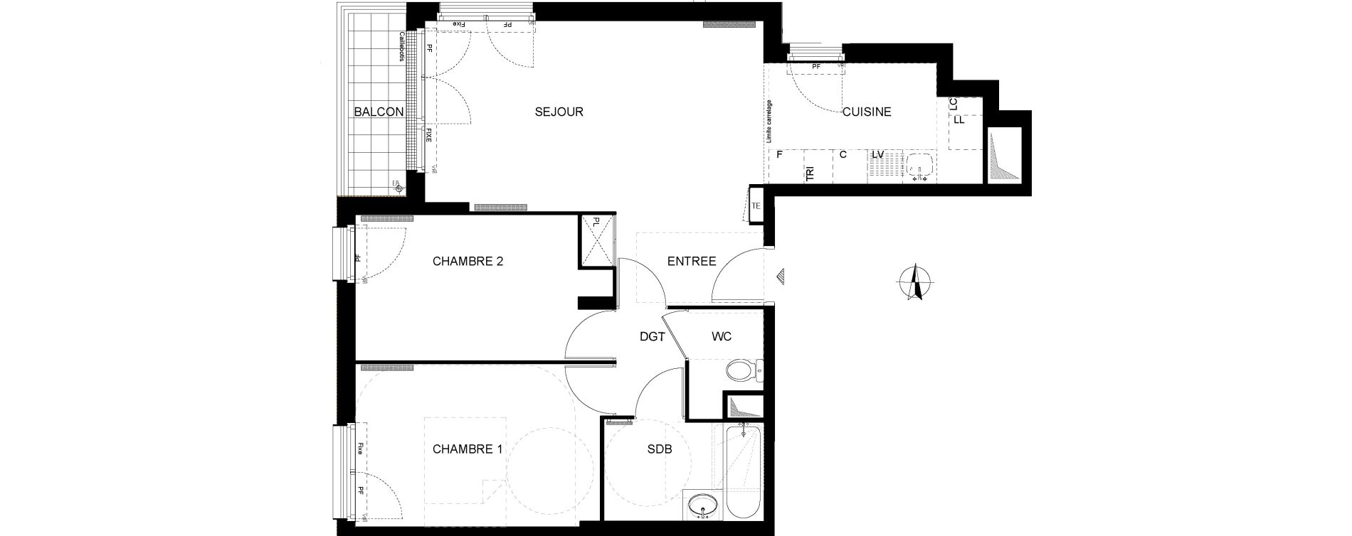 Appartement T3 de 63,04 m2 &agrave; Ormesson-Sur-Marne Centre