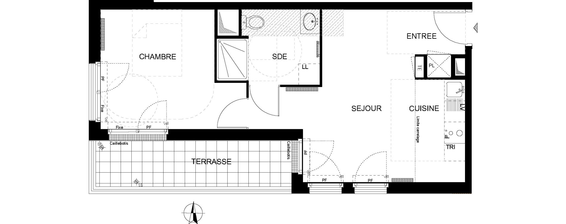 Appartement T2 de 40,15 m2 &agrave; Ormesson-Sur-Marne Centre