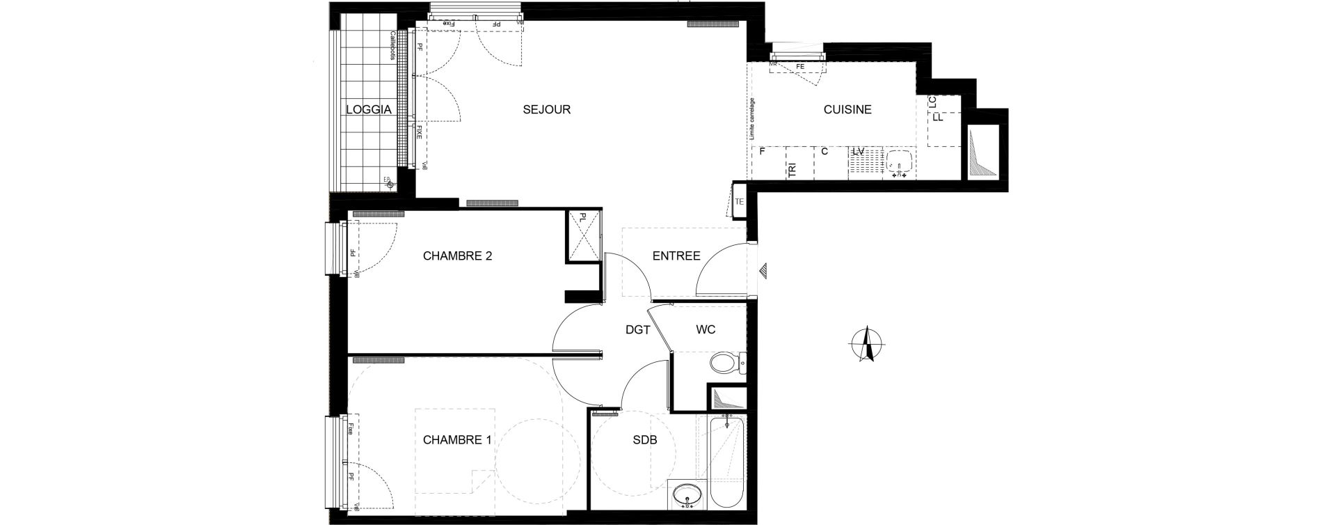 Appartement T3 de 63,04 m2 &agrave; Ormesson-Sur-Marne Centre