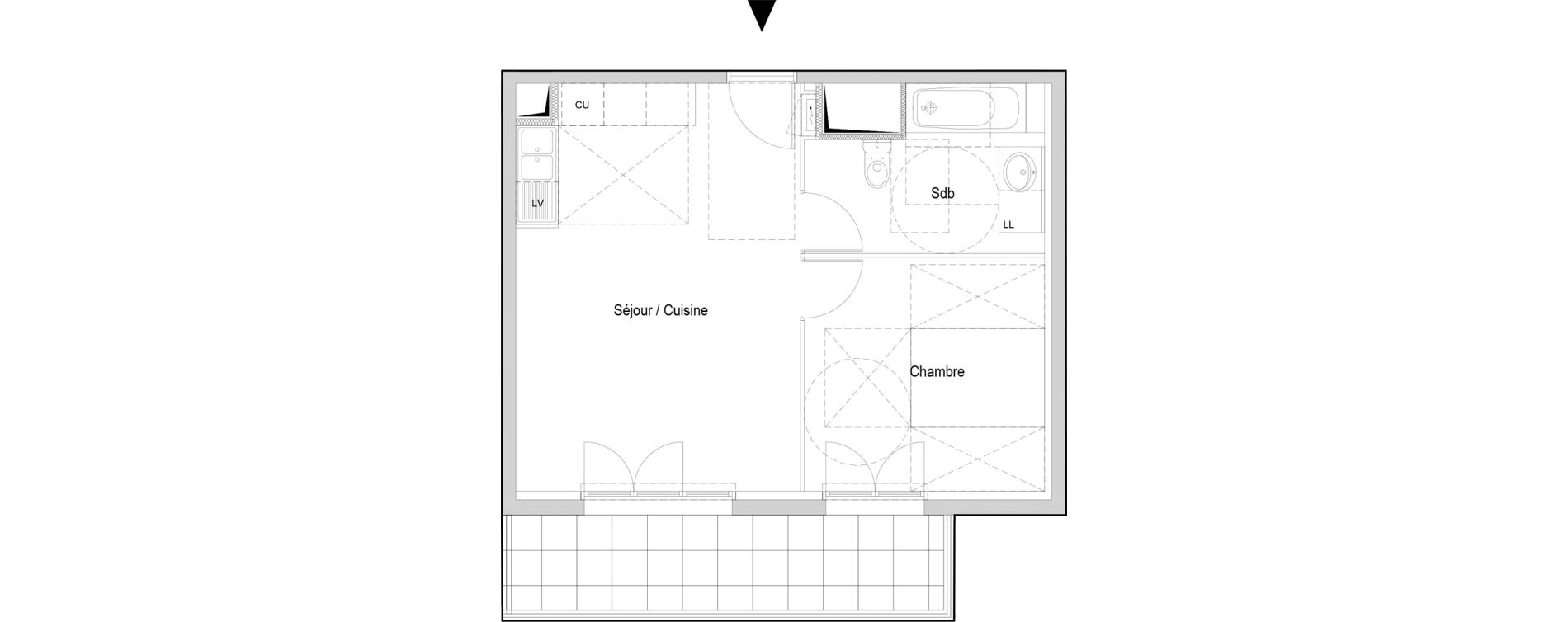 Appartement T2 de 41,50 m2 &agrave; Ormesson-Sur-Marne Centre