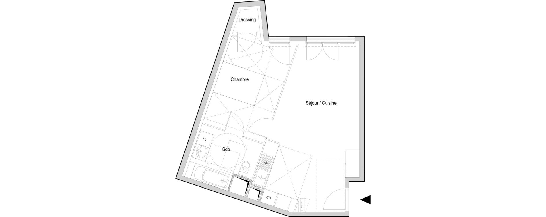 Appartement T2 de 45,34 m2 &agrave; Ormesson-Sur-Marne Centre