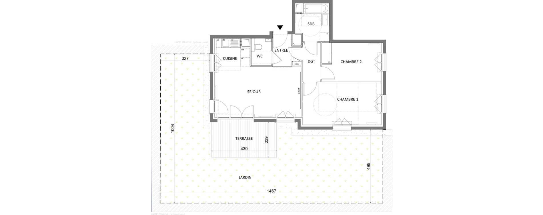 Appartement T3 de 62,92 m2 &agrave; Saint-Maur-Des-Foss&eacute;s Adamville