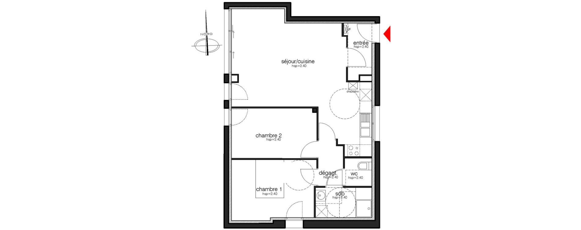 Appartement T3 de 67,60 m2 à Saint-Maur-Des-Fossés La pie