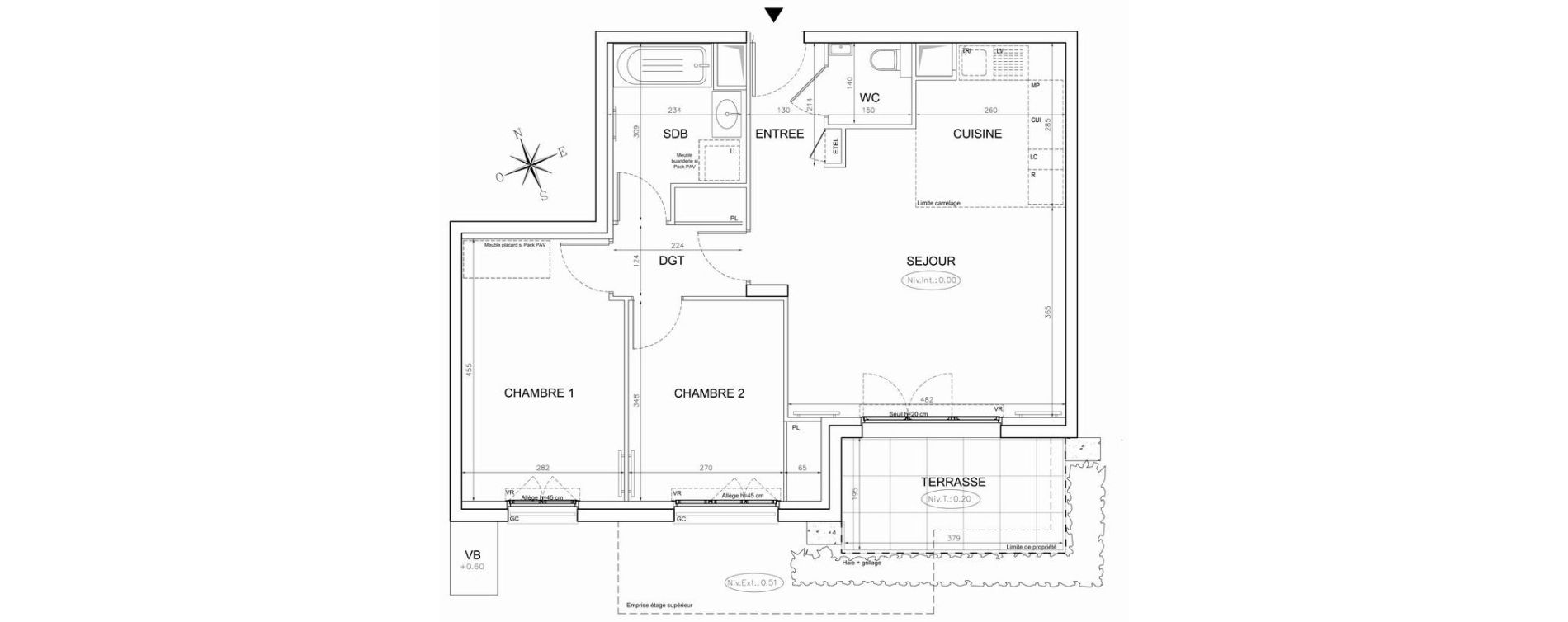 Appartement T3 de 65,63 m2 &agrave; Saint-Maur-Des-Foss&eacute;s La varenne saint hilaire