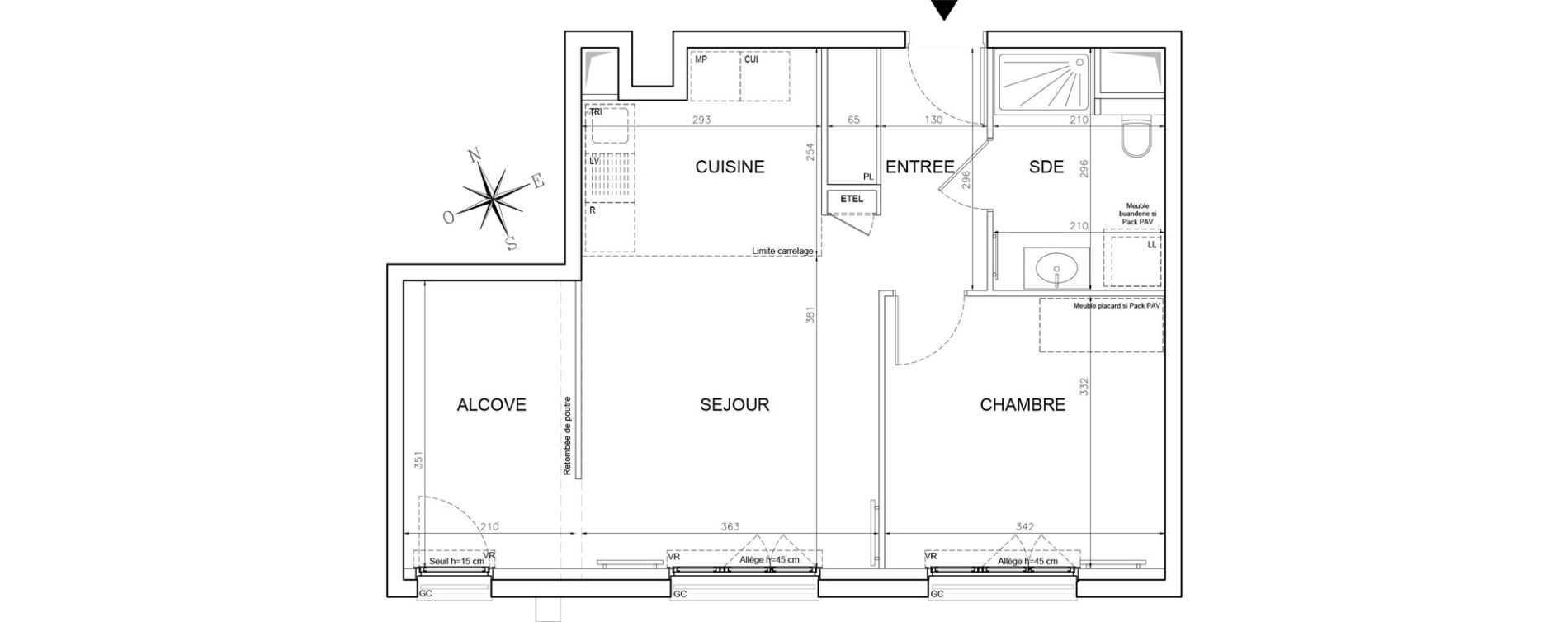 Appartement T2 de 50,06 m2 &agrave; Saint-Maur-Des-Foss&eacute;s La varenne saint hilaire