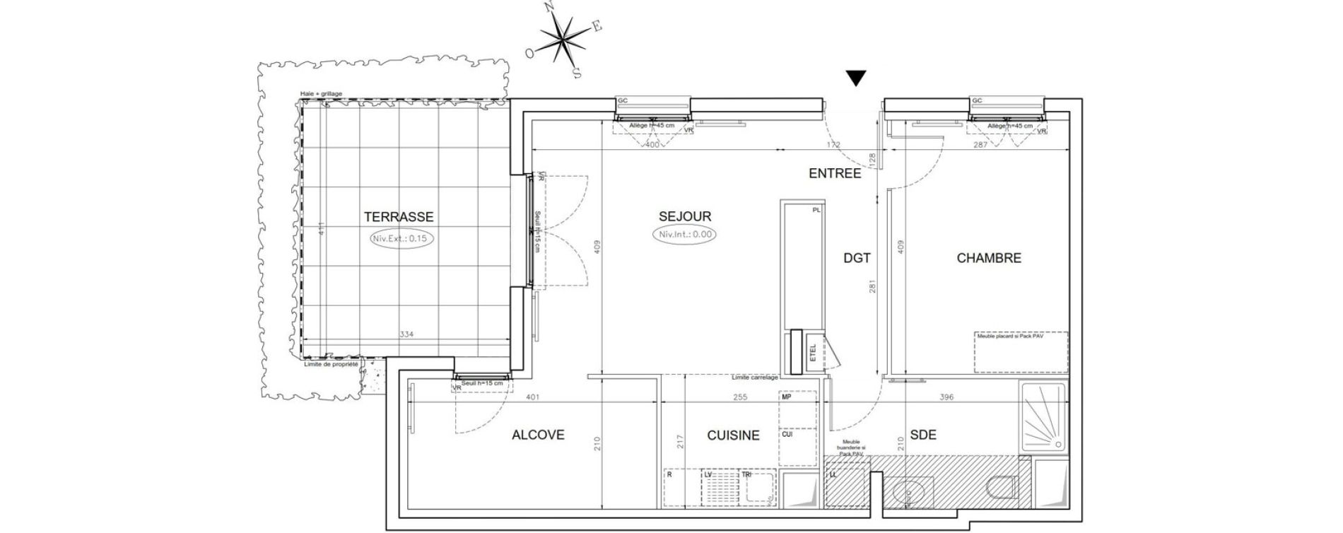 Appartement T2 de 55,46 m2 &agrave; Saint-Maur-Des-Foss&eacute;s La varenne saint hilaire