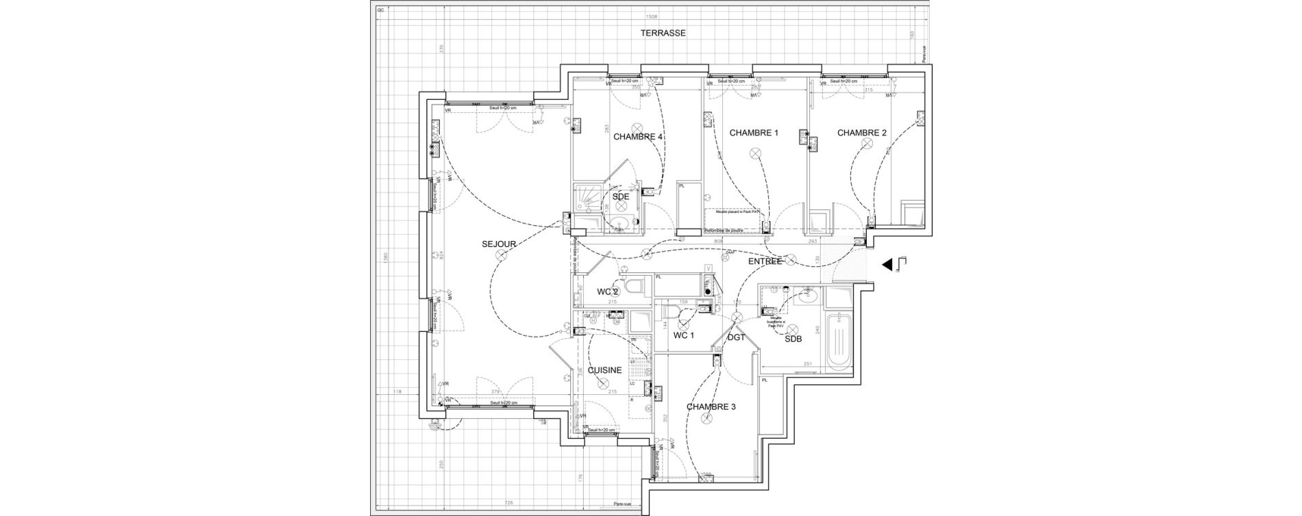 Appartement T5 de 109,64 m2 &agrave; Saint-Maur-Des-Foss&eacute;s La varenne saint hilaire