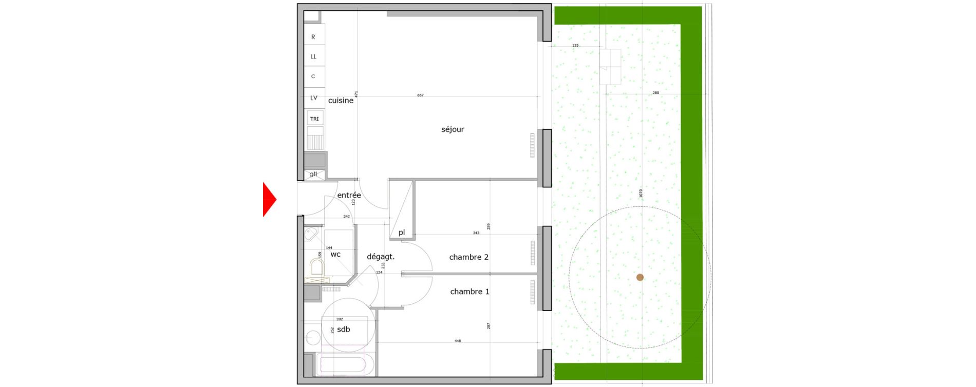 Appartement T3 de 64,51 m2 &agrave; Saint-Maur-Des-Foss&eacute;s La varenne saint hilaire