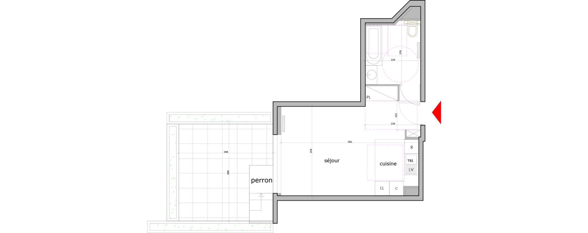 Appartement T1 de 29,74 m2 &agrave; Saint-Maur-Des-Foss&eacute;s La varenne saint hilaire