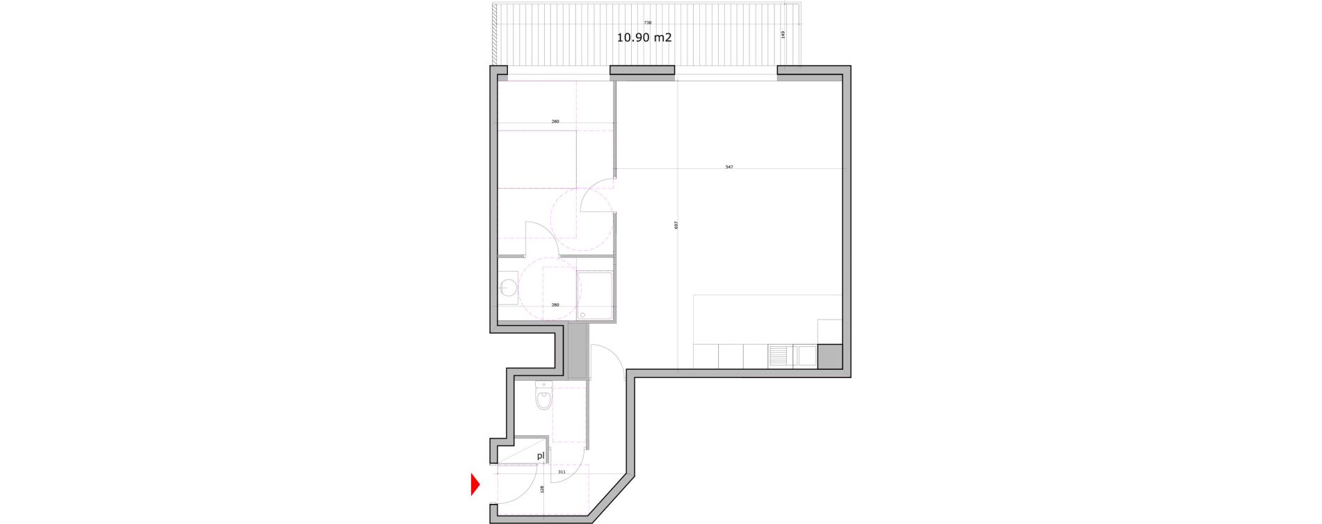 Appartement T2 de 63,28 m2 &agrave; Saint-Maur-Des-Foss&eacute;s La varenne saint hilaire