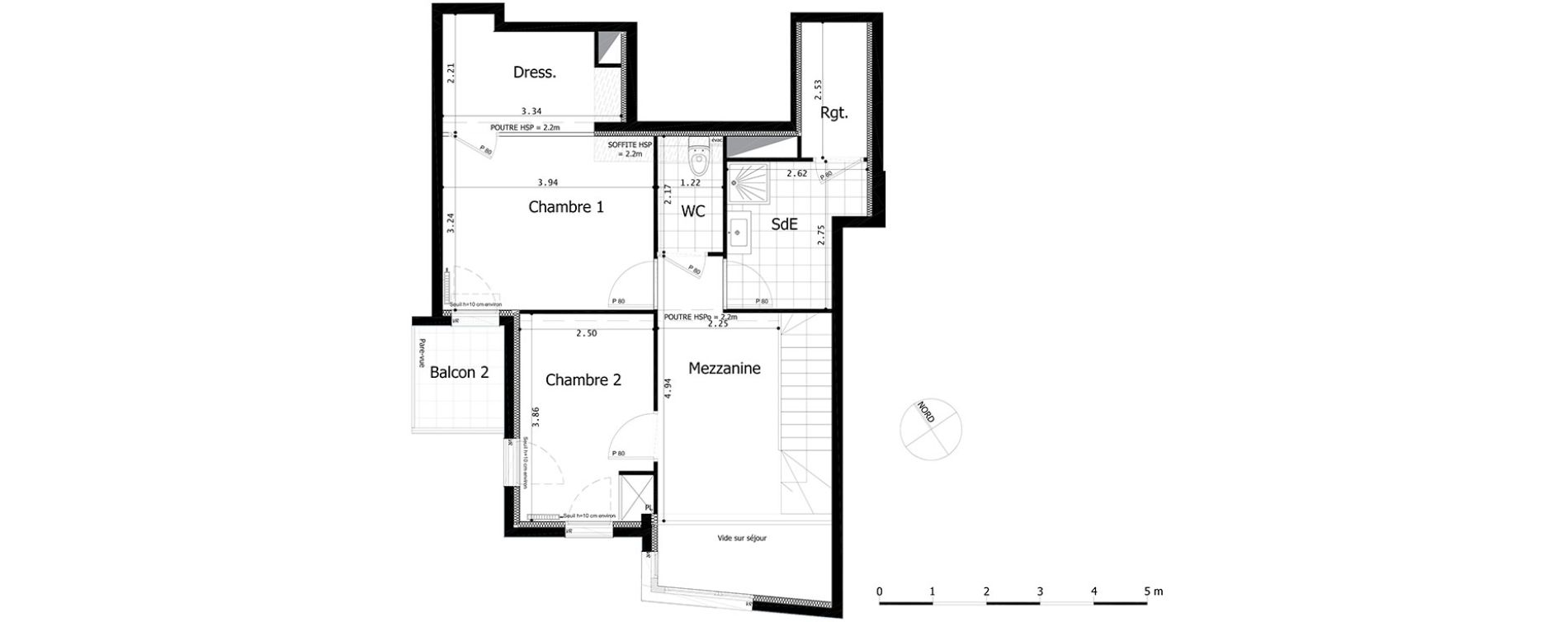 Duplex T4 de 100,95 m2 &agrave; Saint-Maurice Centre
