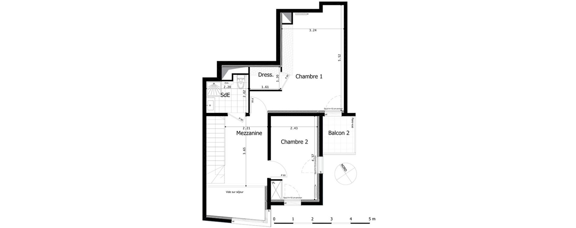 Duplex T4 de 93,00 m2 à Saint-Maurice Centre