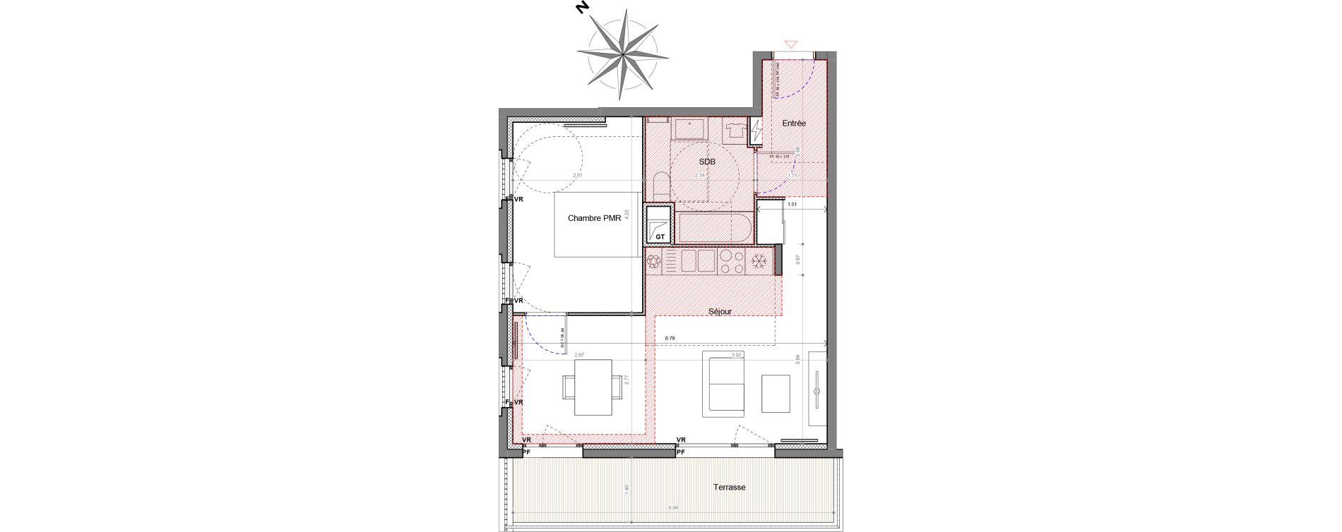 Appartement T2 de 47,74 m2 &agrave; Sucy-En-Brie Le centre