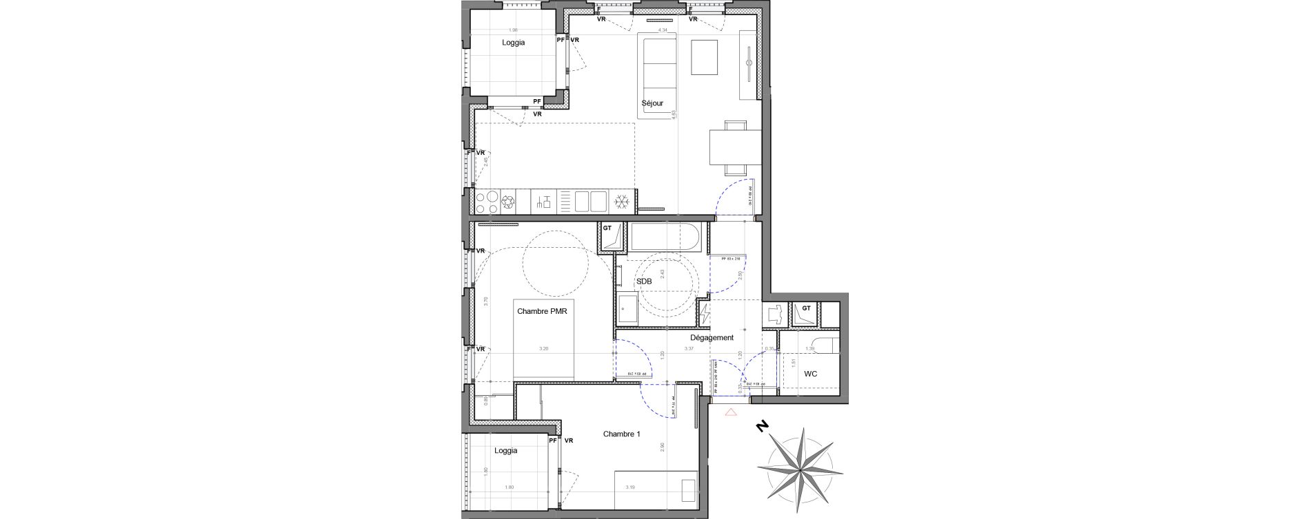 Appartement T3 de 63,39 m2 &agrave; Sucy-En-Brie Le centre