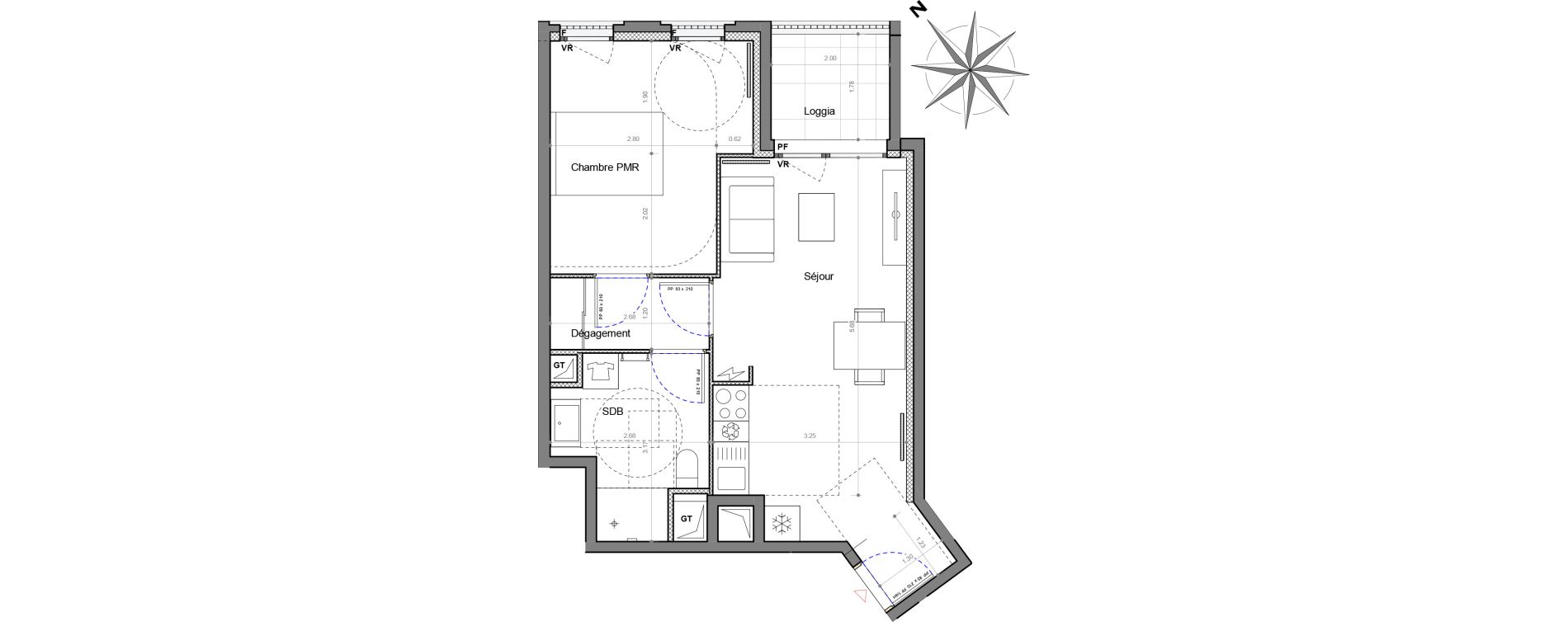 Appartement T2 de 43,06 m2 &agrave; Sucy-En-Brie Le centre