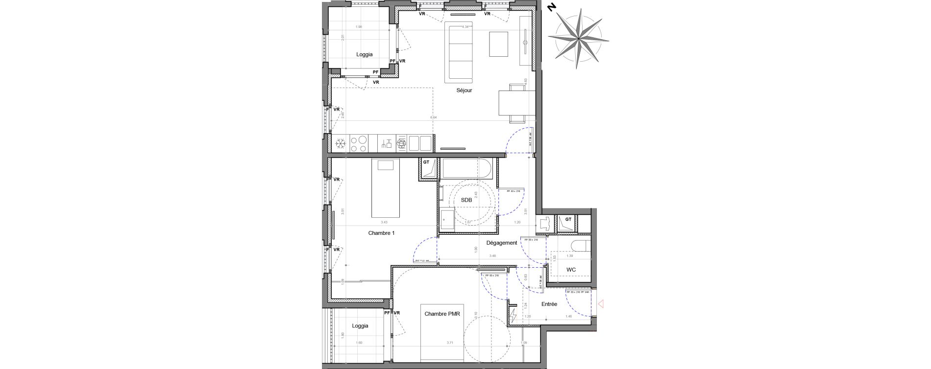 Appartement T3 de 69,51 m2 &agrave; Sucy-En-Brie Le centre