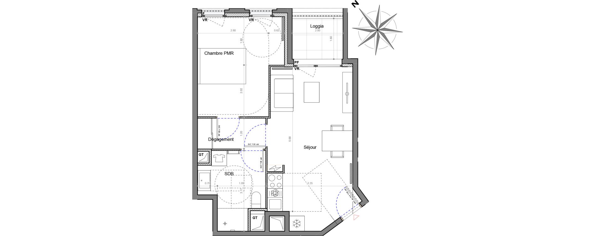 Appartement T2 de 41,90 m2 &agrave; Sucy-En-Brie Le centre