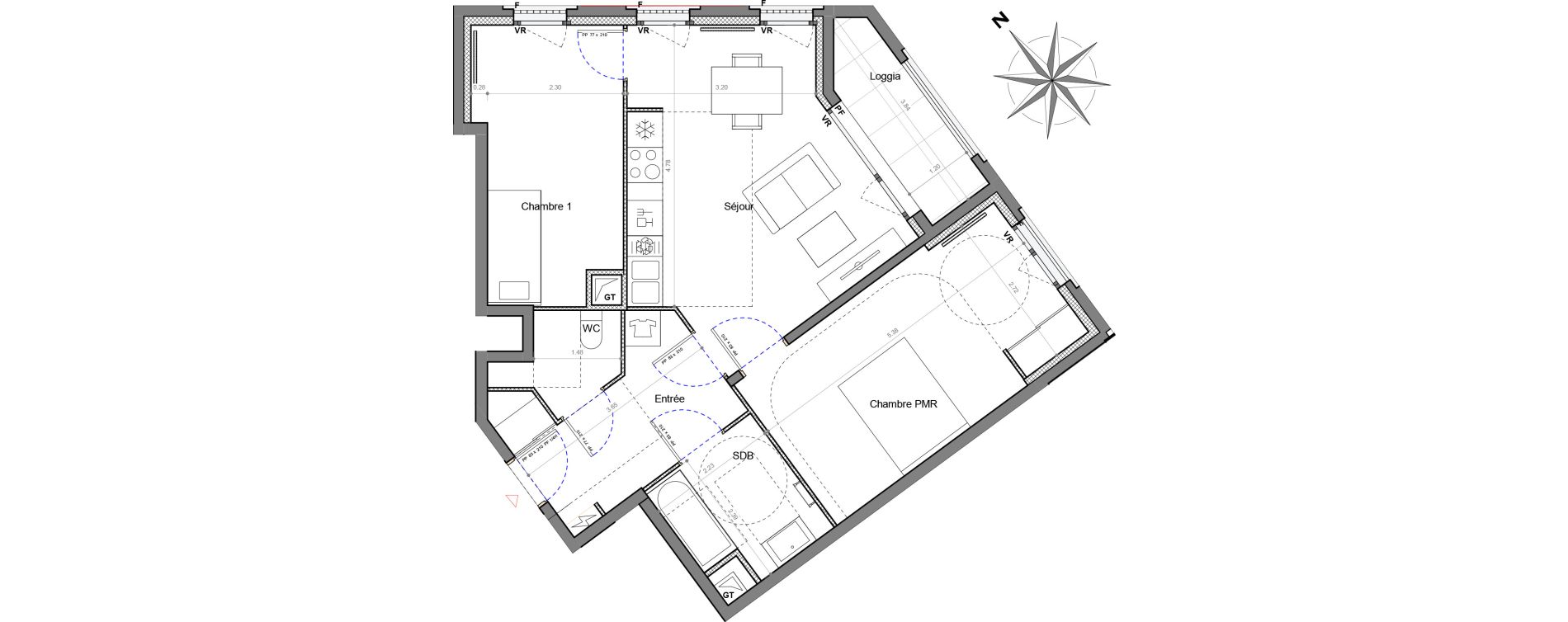 Appartement T3 de 61,62 m2 &agrave; Sucy-En-Brie Le centre