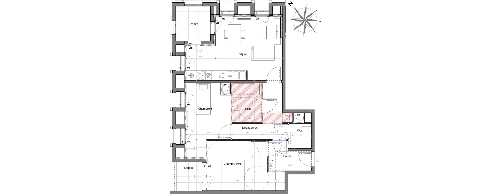 Appartement T3 de 60,45 m2 &agrave; Sucy-En-Brie Le centre
