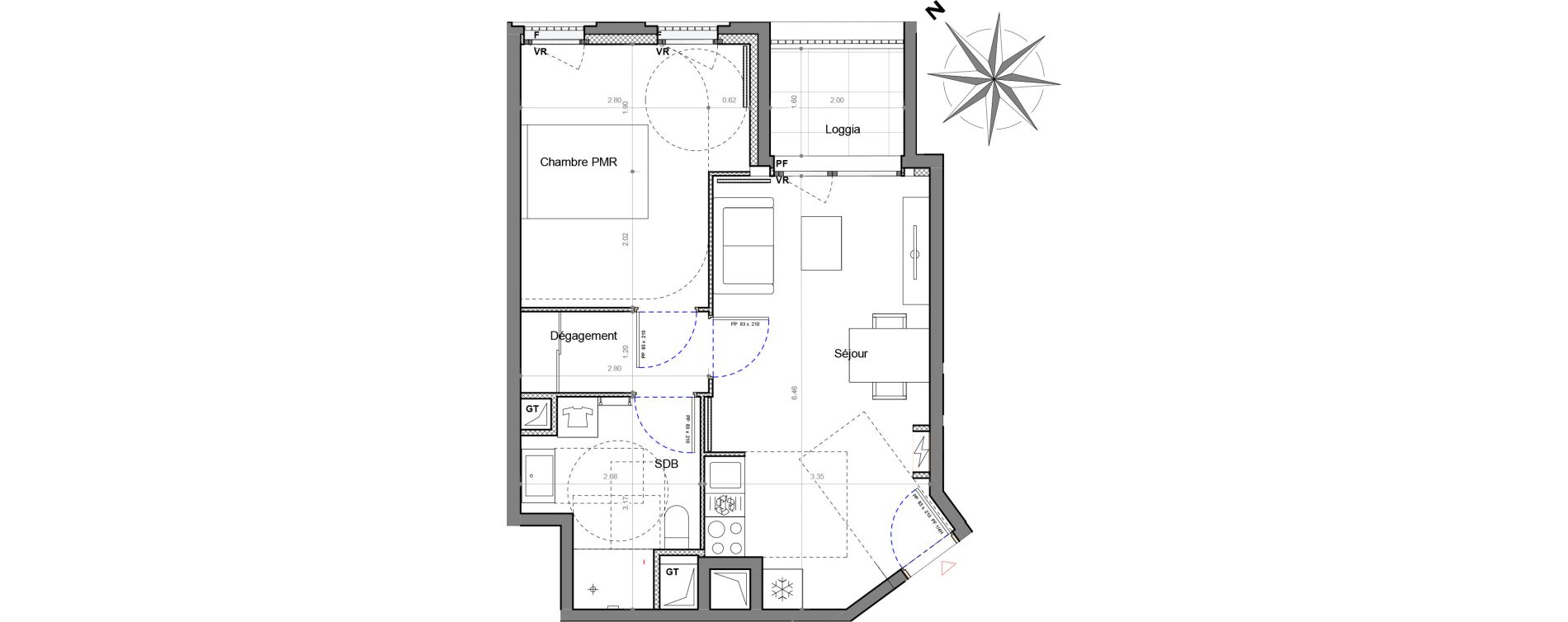 Appartement T2 de 41,87 m2 &agrave; Sucy-En-Brie Le centre