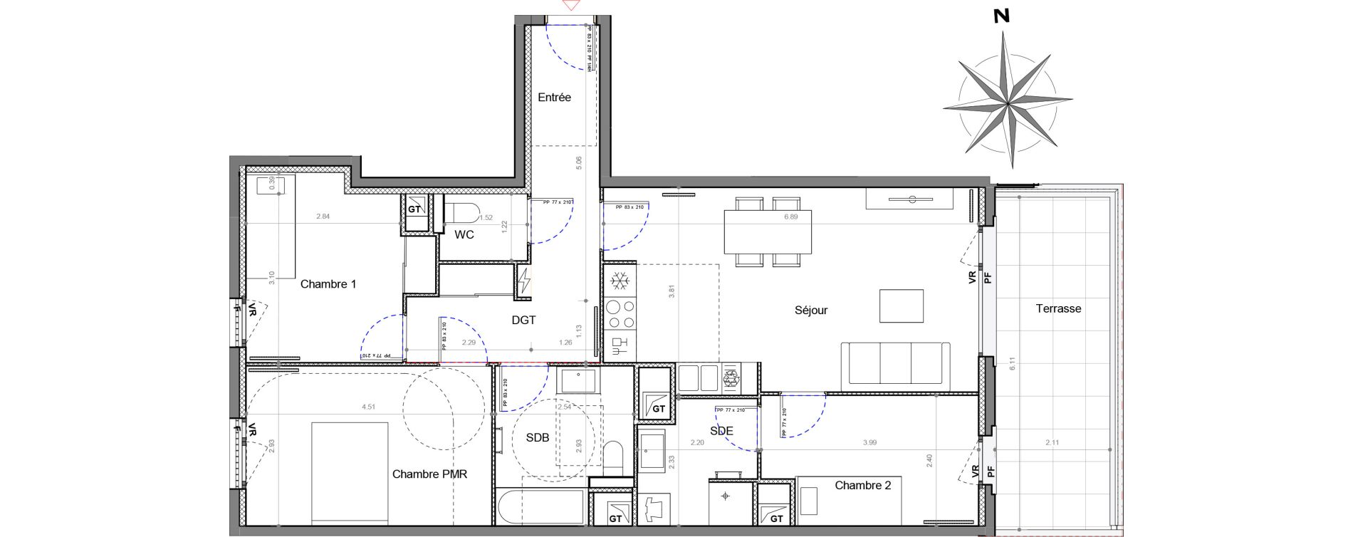 Appartement T4 de 82,26 m2 &agrave; Sucy-En-Brie Le centre