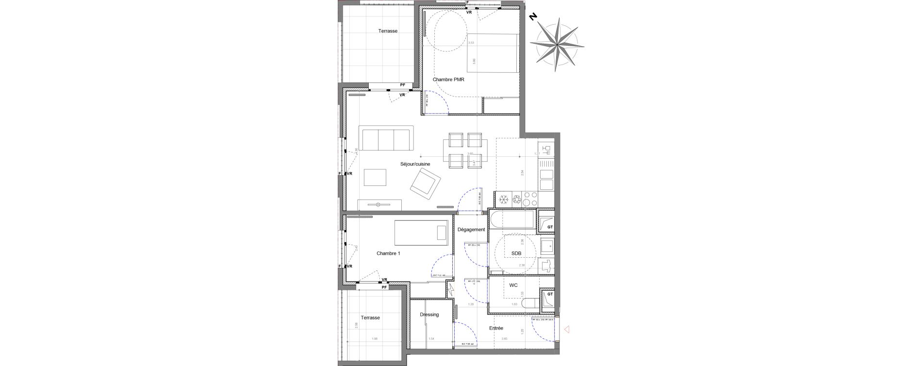 Appartement T3 de 70,27 m2 &agrave; Sucy-En-Brie Le centre