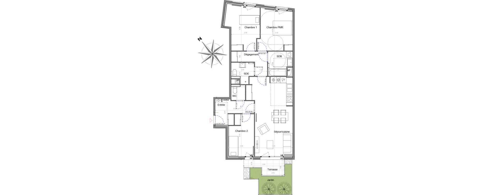 Appartement T4 de 86,90 m2 &agrave; Sucy-En-Brie Le centre