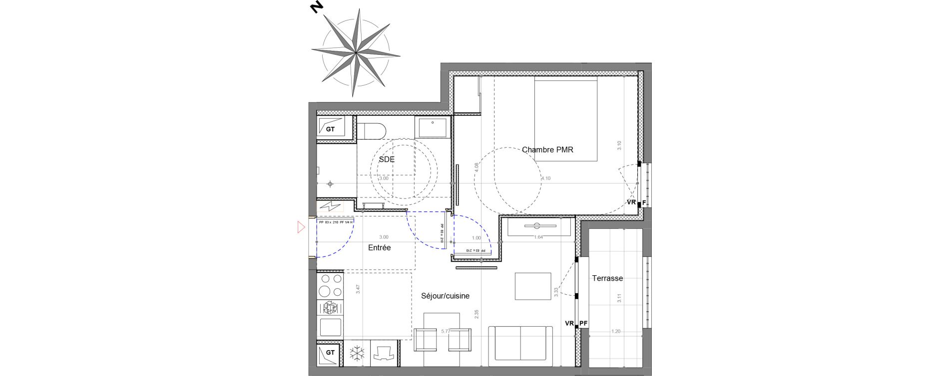 Appartement T2 de 37,18 m2 &agrave; Sucy-En-Brie Le centre