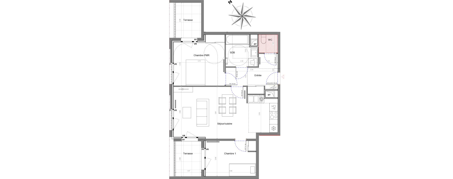 Appartement T3 de 62,22 m2 &agrave; Sucy-En-Brie Le centre