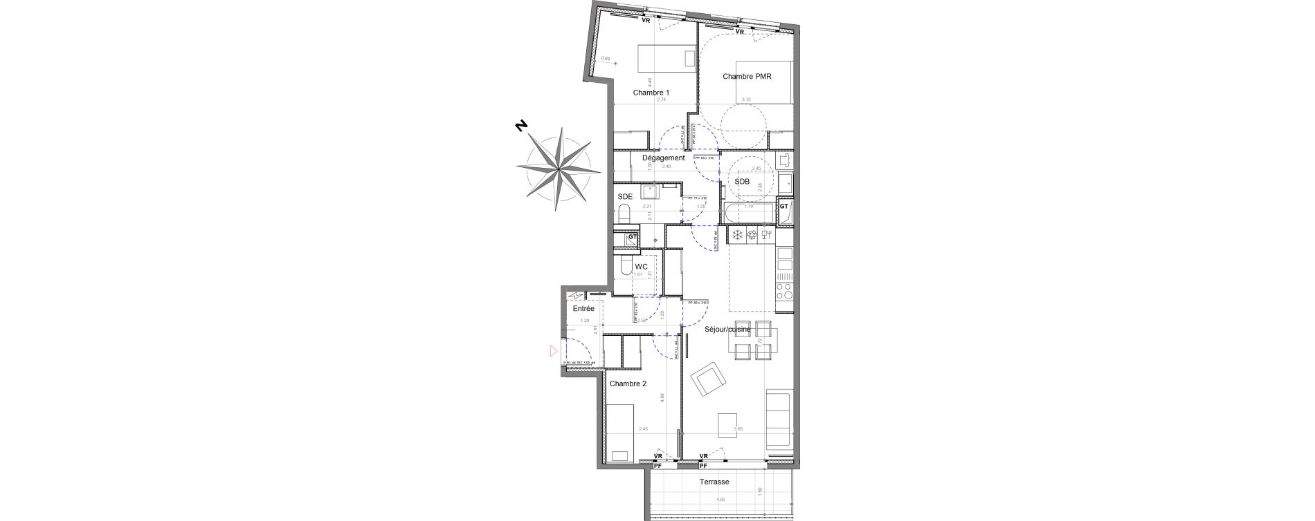 Appartement T4 de 86,95 m2 &agrave; Sucy-En-Brie Le centre