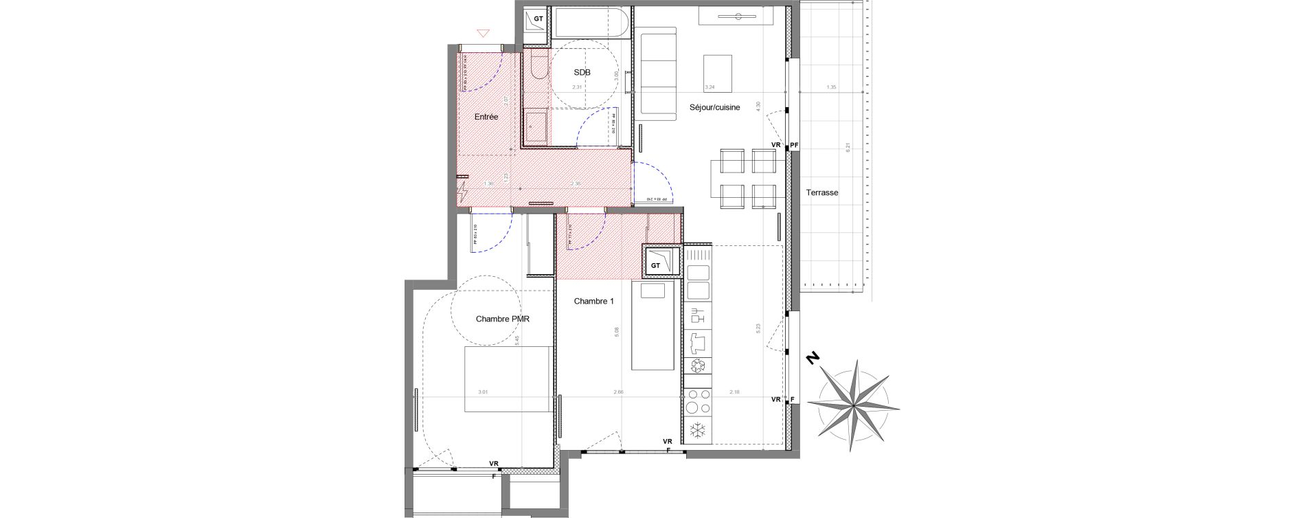 Appartement T3 de 66,66 m2 &agrave; Sucy-En-Brie Le centre