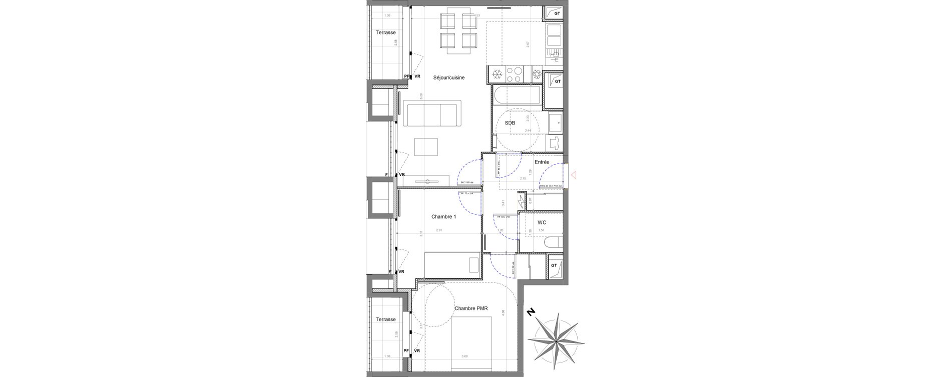 Appartement T3 de 61,39 m2 &agrave; Sucy-En-Brie Le centre