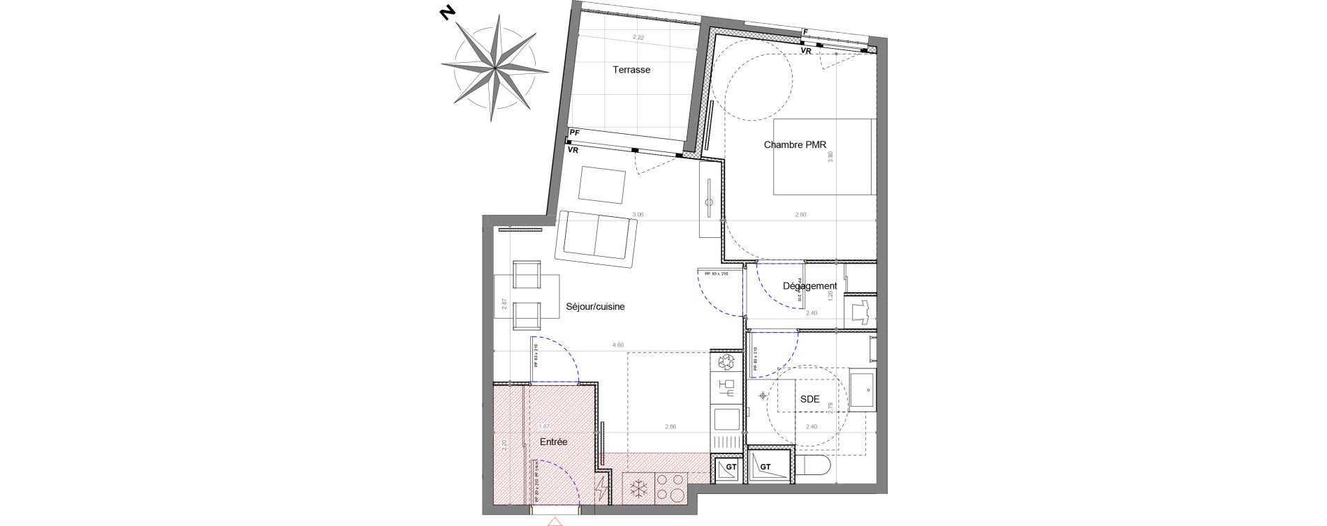 Appartement T2 de 46,84 m2 &agrave; Sucy-En-Brie Le centre